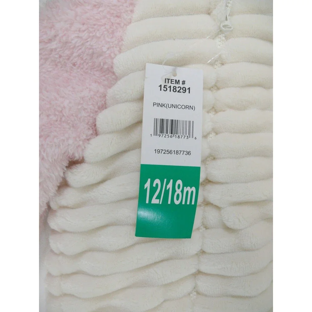 NEW Koala Baby Unicorn Hooded Plush Pink off White Pram Sack Sleeper 12-18M |